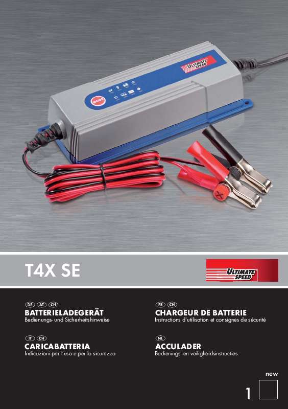 Notice ULTIMATE SPEED T4X SE / KH 3033 BATTERY CHARGER Trouver une solution à un problème